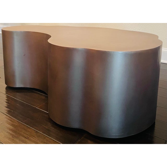 Add warmth and sophisticated texture to your room with this authentic Arteriors Meadow Coffee Table in a beautiful antique...