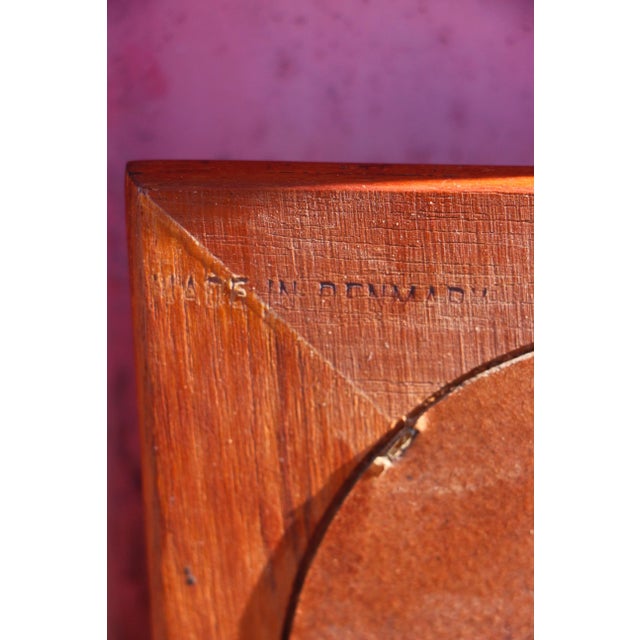 Vintage Danish Teak Trapezoidal Mirror, 1960s For Sale - Image 9 of 11