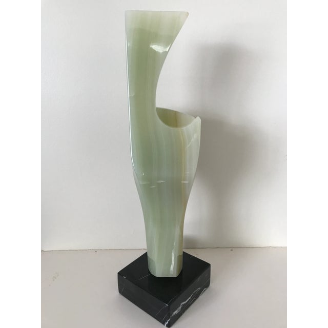 Gemstone Leonardo Nierman Original Abstract Onyx Sculpture, Signed For Sale - Image 7 of 12