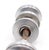 Vintage 1.75 In. Brushed Steel Passage Door Knob Set For Sale - Image 6 of 6
