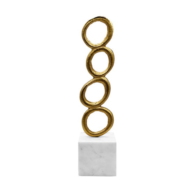 Not Yet Made - Made To Order Matthew Izzo Home Omar Stacked Circle Scultpure For Sale - Image 5 of 5
