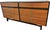 Modern Vintage Walnut Dresser With Brass Hardware, 1970s For Sale - Image 3 of 12