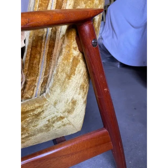 Wood 1960s Danish Modern Arne Vodder 810 Lounge Chair For Sale - Image 7 of 12