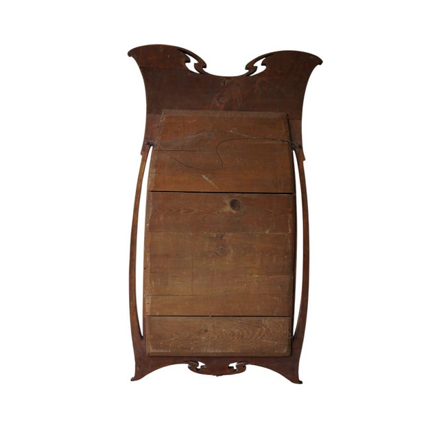 Art Nouveau Nancy School Carved Gilded Mirror with Chrysanthemum Decoration, France, 1900s For Sale - Image 16 of 18