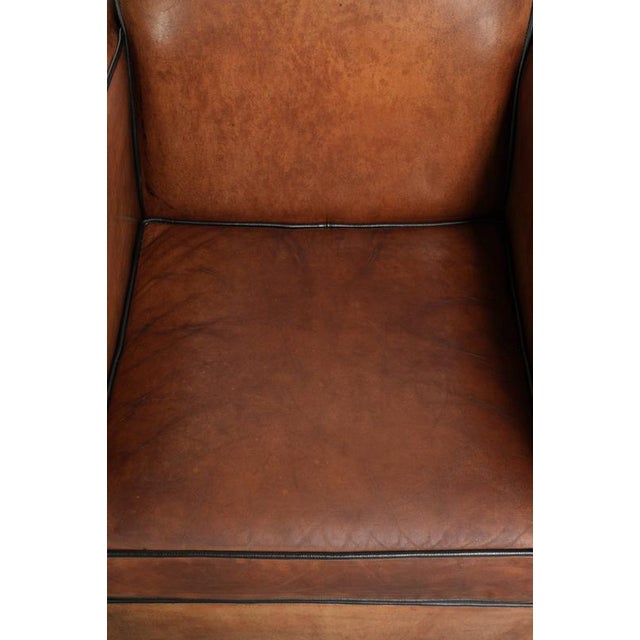 Vintage Art Deco Sheepskin Armchair For Sale - Image 6 of 13
