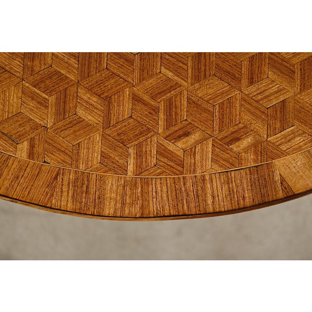 1920s Small Marquetry Living Room Table, 1920s For Sale - Image 5 of 18