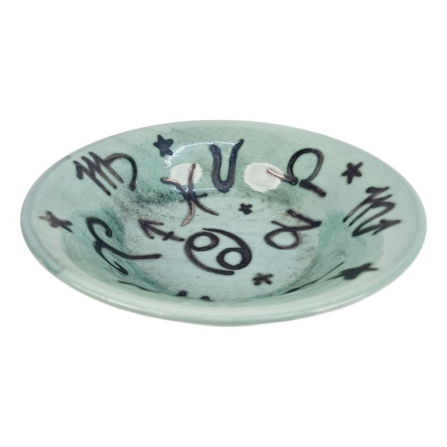Ceramic Decorative Plate with Horoscope Motif by Géza Gorka, 1960s For Sale