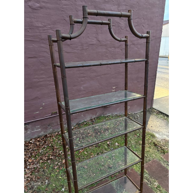 Mid-Century Modern 1970s Pagoda Etagere Shelf For Sale - Image 3 of 4