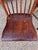 Rustic Primitive Small Scale Mid 19th Century Bamboo-Turned Windsor Side Chairs With Single Board Seats, a Pair For Sale - Image 4 of 9