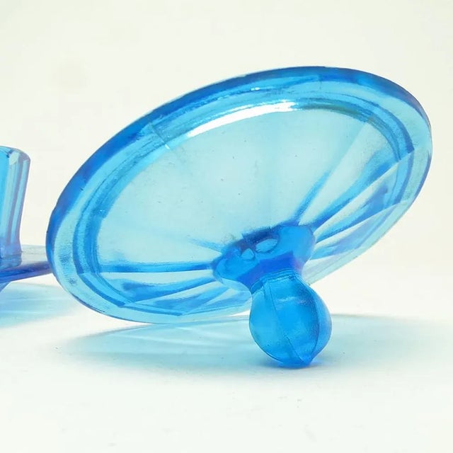 Art Deco Butter Bowl by Niemen Glassworks, Poland, 1930s For Sale - Image 4 of 8