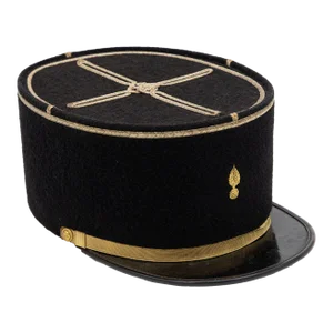 Vintage French Military Academy Officers Hat, Mid Century