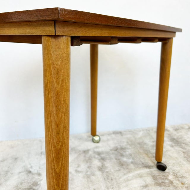 Teak Nesting Tables attributed to Poul Hundevad for Novy Domov, 1960s, Set of 5 For Sale - Image 6 of 7