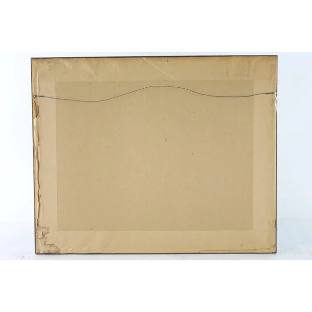 Landscape 1979 Original Watercolor on Paper Signed For Sale - Image 6 of 6