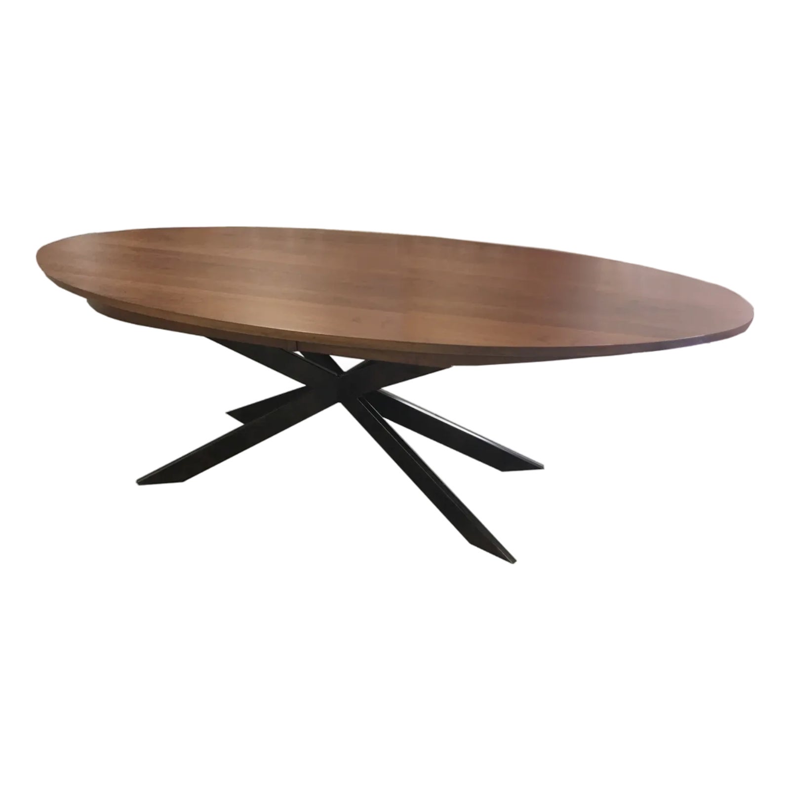 Michigan Avenue Solid Wood Oval Dining Table | Chairish