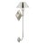Thomas O'Brien for Visual Comfort Signature Turlington XL Sconce in Polished Nickel with Polished Nickel Shade For Sale