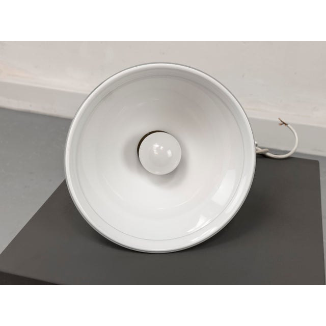 White Vintage Apothecary Pendant Lamps in Glass by Holmegaard, 1980s, Set of 2 For Sale - Image 8 of 12