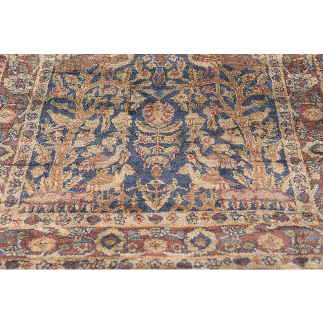 Mid 20th Century Vintage Turkish Hereke Rug, 02'00 X 04'00 For Sale - Image 5 of 9