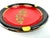 Ceramic Vintage Italian Black and Red Ceramic Ashtray With Gilt Dragon Motif For Sale - Image 7 of 10