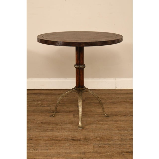 Theodore Alexander 'L'Usine' Round Bistro Accent Table For Sale - Image 15 of 18