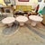 Vintage Set of 3 Pale Pink Octagonal Faux Stone Nesting Tables For Sale - Image 12 of 12