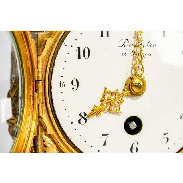 Bronze Amazing Antique French Gold Ormolu Bronze Mantel Clock Mougin Dutertre Paris Louis XVI Neoclassical Style Home Decor For Sale - Image 8 of 16