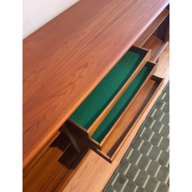 Danish Teak Tambour Door Sideboard from Bernhard Pedersen & Søn For Sale - Image 6 of 18