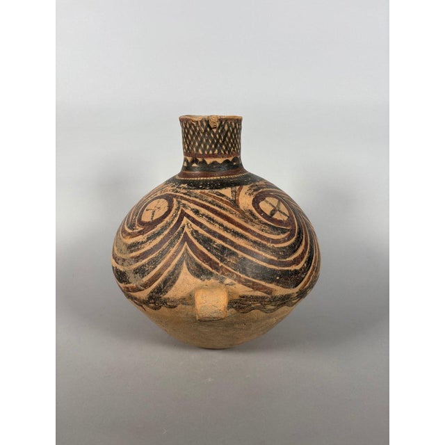 Terra Cotta Painted terracotta vase, Neolithic period, Yangshao, 4500-3000 BC, archaeology For Sale - Image 8 of 8