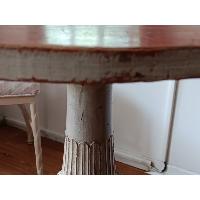 Vintage Wooden Ancathus Bistro Table For Sale - Image 10 of 15