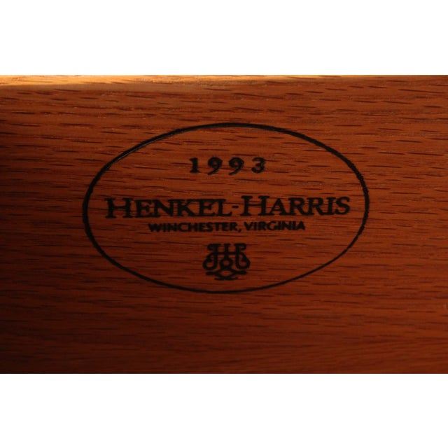 Henkel Harris Georgian Style Inlaid Mahogany Breakfront Bookcase For Sale - Image 10 of 12