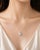 Modern Late 20th Century 14K White Gold Floral Gemstone Heart Pendant For Sale - Image 3 of 3