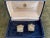 Vintage Wedgwood British Royal Gold Plate & Green Jasper Cufflinks OriginalCase For Sale - Image 16 of 18