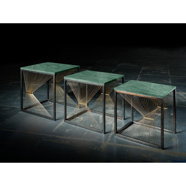 AEGIS 001 Three Nesting Side Tables by Ziad Alonaizy, Set of 3 For Sale - Image 11 of 11