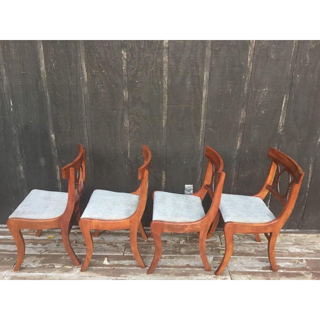 Mahogany Tell City Chair Co. Chairs Set of 4 Chairish