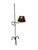American Mid 20th Century Colonial Style Iron Floor Lamp With Mustard Punch Tin Shade For Sale - Image 3 of 10