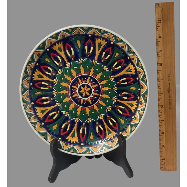 Delve into the charm of Greek artistry with this Vintage Decorative Majolica Wall Plate, a Neofitou Keramik creation that...