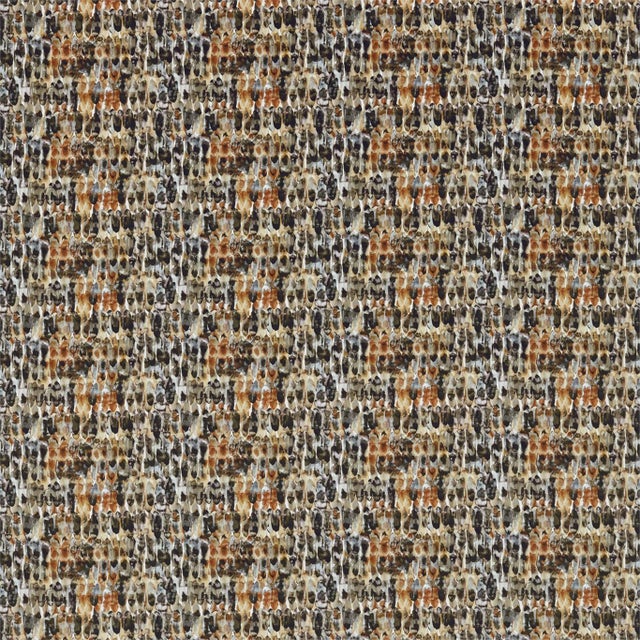 Harlequin Kelambu Fabric in Amber/Slate For Sale