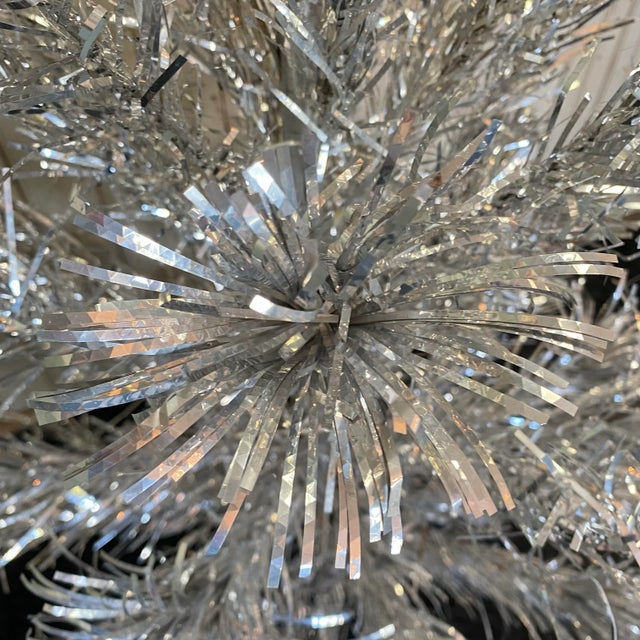 Vintage Mid Century Modern 4 Foot Tinsel Christmas Tree For Sale - Image 10 of 10