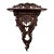 Mahogany Hand Carved Coat / Hat Rack With Shelf For Sale