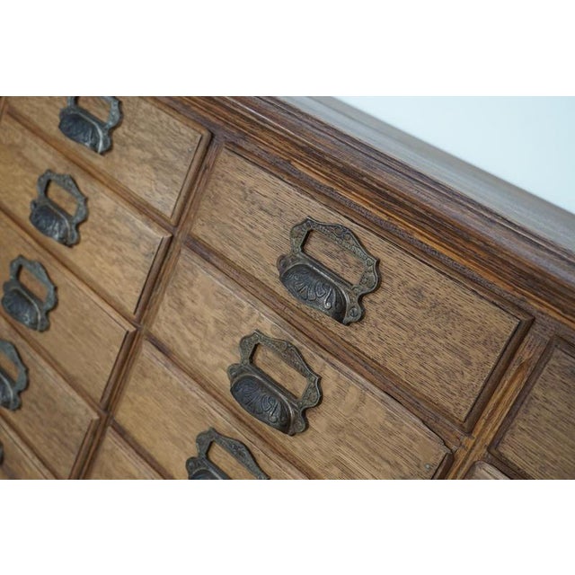 Antique French Oak Filing Cabinet from Chouanard, 1910s For Sale - Image 18 of 18