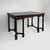 Italian antique inlaid wooden desk, mid-1800s A desk made entirely of wood with a dark ebonized finish, enhanced by...