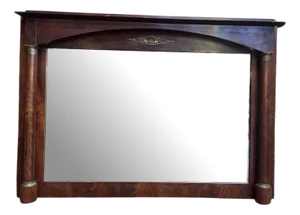Empire Trumeau Mirror in Mahogany