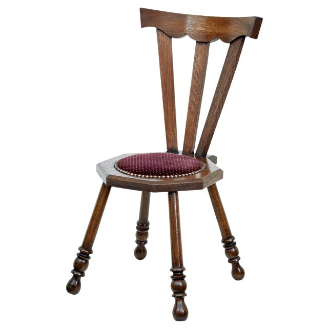 Early 20th Century Oak Arts and Crafts Childs Chair, 1920s For Sale