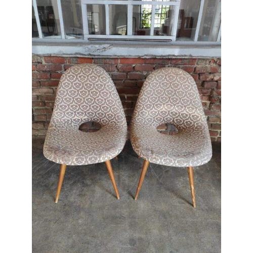 Vintage Fabric Chairs, Set of 2 For Sale - Image 3 of 4