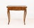 Louis XV Style Walnut Lift Top Game Table, the table top with fish pond depressions at each corner on carved cabriole...