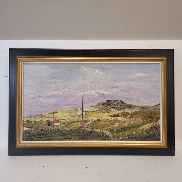 “Castilian Landscape” by Raimundo de Blas, 20th Century – Castile and León, Spain Technique: Oil on canvas Title of the...