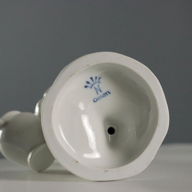 White White Porcelain Figurine by Ginori a Doccia, Italy, 20th Century For Sale - Image 8 of 9