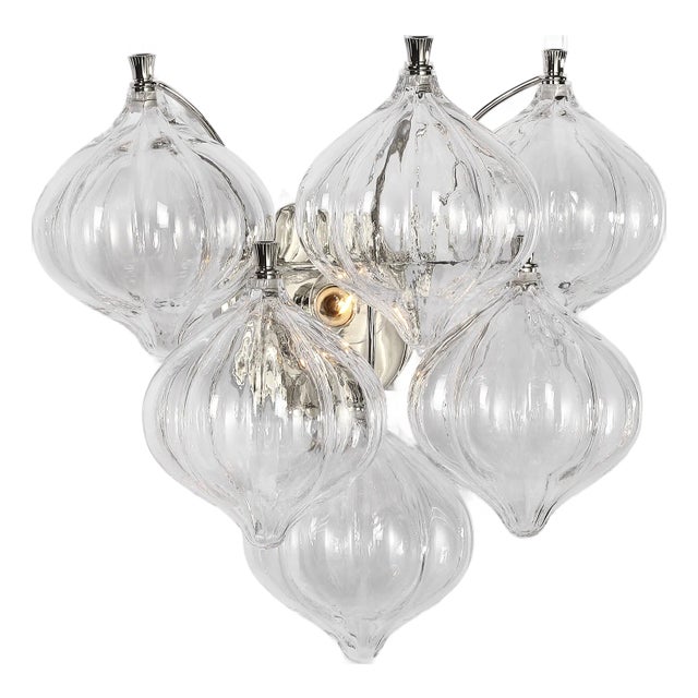 Caselli 15" Sconce in Polished Nickel with Clear Glass Designer: Julie Neill Finish: Polished Nickel Height: 14.5" Width:...