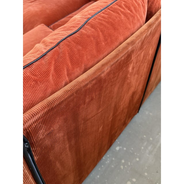 Vintage Italian Landeau Corduroy 9-Pieces Modular Sofa by Mario Bellini for Cassina, 1970s For Sale - Image 15 of 18