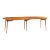 Bertha Schaefer for Singer and Sons Mid Century Walnut Dining Table With 4 Leaves For Sale