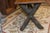 Farmhouse Vintage Old Hickory Indiana Wood & Log Criss Cross Ends Dining Bench Seat For Sale - Image 3 of 16